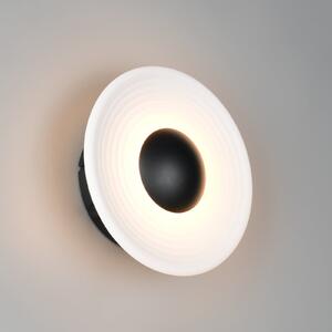 Trio Lighting Zidna svjetiljka Sirena LED, bijela, Ø 20 cm, staklo, CCT, prigušiva, Bijela, Dnevni boravak/blagovaonica, Staklo