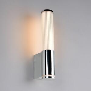 Trio Lighting Zidna LED svjetiljka Stefano, kromirana, visina 29 cm, metal, IP44, Krom, kupaonica, Plastika