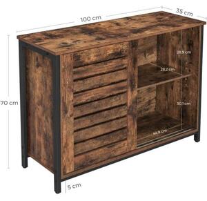 Komoda, kuhinjski element s kliznim vratima 35 x 100 x 70 cm