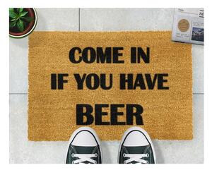 Otirač od prirodnog kokosovog vlakna Artsy Doormats Come Again and Bring Beer, 40 x 60 cm
