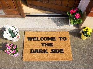 Otirač od prirodnih kokosovih vlakana Artsy Doormats Welcome to the Darkside, 40 x 60 cm