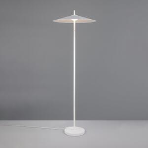 Trio Lighting Amalo LED podna lampa, mat bijela, visina 145 cm, metal, CCT, prigušiva, Bijela, Dnevni boravak/blagovaonica, Metal
