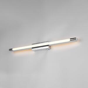 Trio Lighting Alberto LED zidna svjetiljka, krom, širina 71 cm, metal, IP44, prigušiva, Krom, kupaonica, Metal