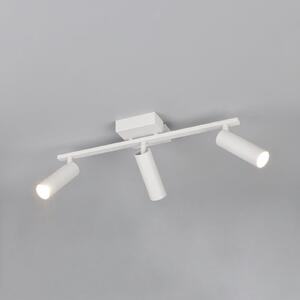 Trio Lighting Stropna svjetiljka Dara, duljina 46 cm, siva, metal, s tri kraka, Sivo, Dnevni boravak/blagovaonica, Metal