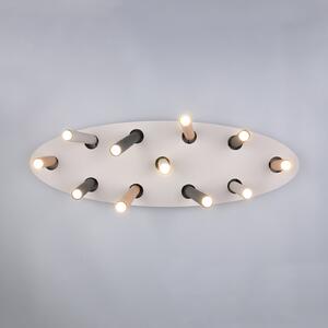Trio Lighting Terloa stropna lampa, višebojna, duljina 110 cm, metal, 11-svjetiljkasta, Višebojno, Dnevni boravak/blagovaonica, Metal