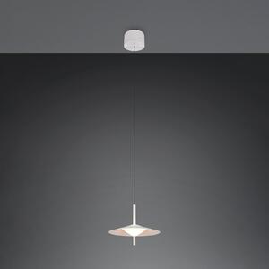 Trio Lighting LED viseća svjetiljka Amalo, mat bijela, Ø 30 cm, metal, CCT, prigušiva, Bijela, Dnevni boravak/blagovaonica, Metal