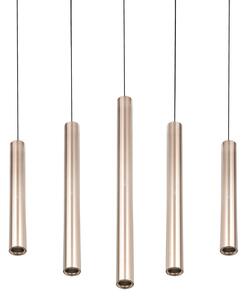 Trio Lighting LED viseća lampa Arimato, duljina 94 cm, krem boje metala CCT, Bež, Dnevni boravak/blagovaonica, Metal