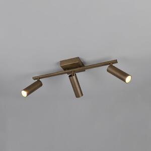 Trio Lighting Stropna svjetiljka Dara, duljina 46 cm, metal u platinastoj boji, s tri kraka, Metalik, Dnevni boravak/blagovaonica, Metal