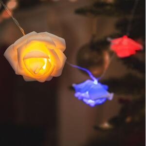 LED Dekorativni lanac 10xLED/2xAA 2,2m ruže multicolor
