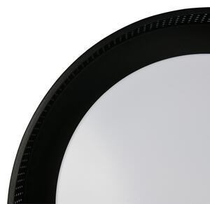 Trio Lighting Filippo LED stropna svjetiljka, mat crna, Ø 33 cm, metal, CCT, IP44, prigušiva, Crno, kupaonica, Metal