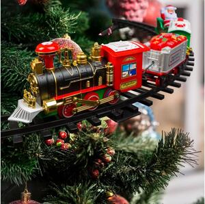 LED Božićna dekoracija 10xLED/4xAA vlak