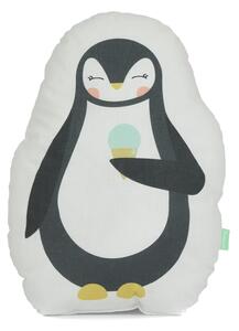 Jastuk od čistog pamuka Happynois Penguin, 40 x 30 cm