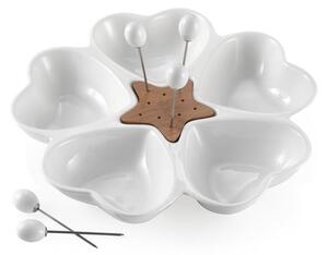 Zdjela za posluživanje s 5 čačkalica Brandani Cuori