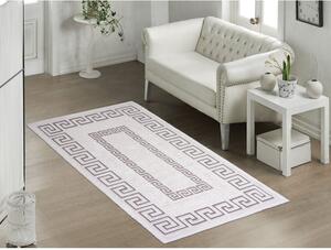 Sivo-bež pamučni tepih Vitaus Versace, 60 x 90 cm