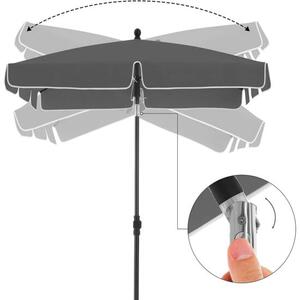 Pravokutni balkonski suncobran 1,8 x 1,25 m, UPF 50+ zaštita