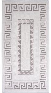 Sivo-bež pamučni tepih Vitaus Versace, 60 x 90 cm