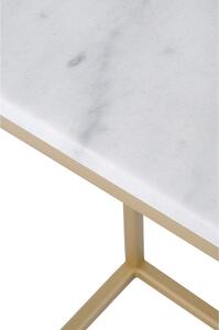 Mramorni konzolni stol s konstrukcijom od mesinga RGE Accent, visina 75 cm