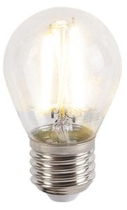 Smart Zidna svjetiljka čelik sa sjenilom krem bijela uklj. Wifi P45 - Bergamo