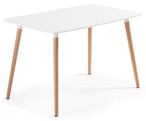 Blagovaonski stol od bukovog drveta Kave Home Daw, 120 x 75 cm