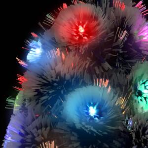 Umjetno božićno drvce LED bijelo-plavo 180 cm optička vlakna