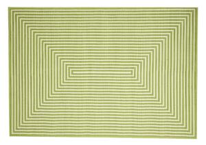 Zeleni vanjski tepih Floorita Braid, 133 x 190 cm