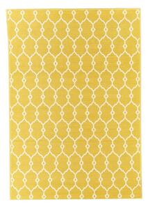 Žuti vanjski tepih Floorita Trellis, 133 x 190 cm