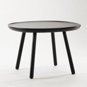 Crni stol od prirodnog masivnog drveta EMKO Naïve, ø 64 cm
