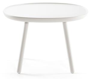 Bijeli stol od prirodnog masivnog drveta EMKO Naïve, ø 64 cm