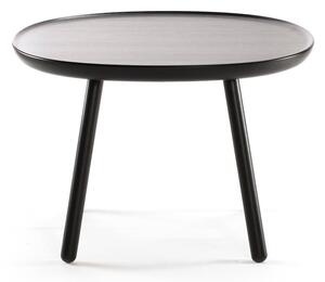 Crni stol od prirodnog masivnog drveta EMKO Naïve, ø 64 cm