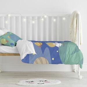 Dječja posteljina od čistog pamučnog Happynois Astronaut, 115 x 145 cm
