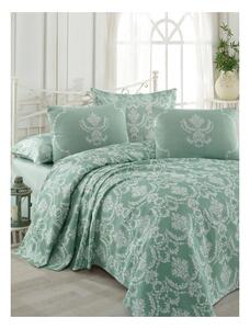 Pamuči prekrivač za bračni krevet s jastukom i plahtom Pure 200 x 235 cm