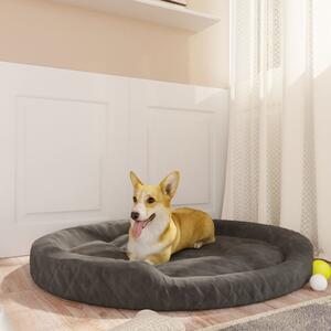 VidaXL Krevet za pse tamnosivi 110 x 90 x 23 cm plišani