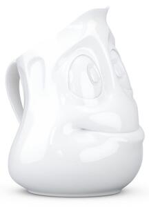 Bijela porculanska šalica s ručkom, nasmijan, 58products, 350 ml