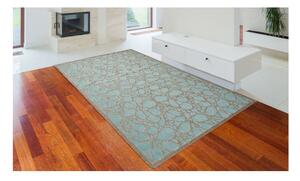 Plavi vanjski tepih Floorita Fiore, 135 x 190 cm