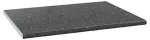 VidaXL Kuhinjska radna ploča tekstura granita crna 80x60x2,8cm iverica