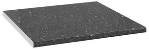 VidaXL Kuhinjska radna ploča tekstura granita crna 60x60x2,8cm iverica