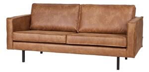 Smeđi kauč s presvlakom od reciklirane kože BePureHome Rodeo, 190 cm