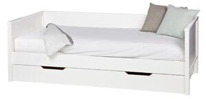 Bijeli kauč/krevet WOOOD Nikki, 200 x 90 cm