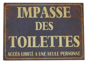 Limena tablica Antic Line Impasse Des Toilettes
