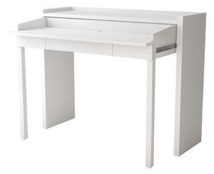 Bijeli stol na razvlačenje Woodman 16 Mel, 36x110 cm