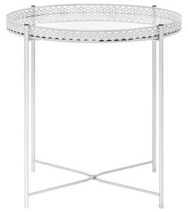 VidaXL 322800 Side Table Silver 40x40x41 cm Glass