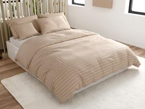 Hotelska posteljina od mikrovlakana JASMINE bež - prugasti 2 cm Dimenzije posteljine: 70 x 90 cm | 140 x 220 cm