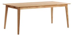 Blagovaonski stol od hrastovovine Rowico Filippa, 180 x 90 cm