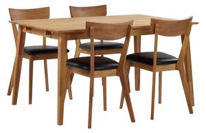 Blagovaonski stol od hrastovine Rowico Mimi, 140 x 90 cm