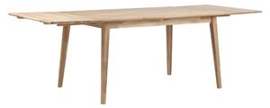 Blagovaonski stol od mat lakiranog hrasta Rowico Mimi, 140 x 90 cm