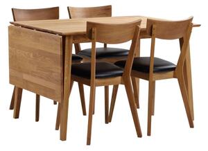 Rasklopivi blagovaonski stol od hrasta Rowico Mimi, 120 x 80 cm