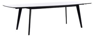 Crno-bijeli blagovaonski stol Rowico Griffin, 190 x 90 cm