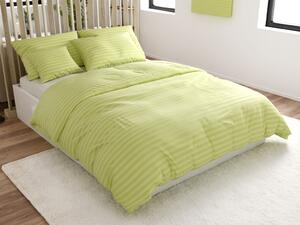 Hotelska posteljina od mikrovlakana JASMINE pistacija - prugica 2 cm Dimenzije posteljine: 70 x 90 cm | 140 x 200 cm