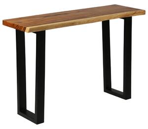 VidaXL Konzolni stol od masivnog kišnog drva 110 x 35 x 75 cm
