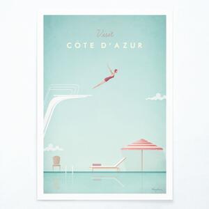 Poster Travelposter Côte d´Azur 50 x 70 cm